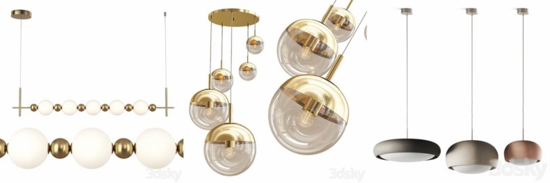 3DSky Pro 沙发椅子灯具浴室饰品3D模型合辑2024年6月第1季 | 410套 | 17.8GB