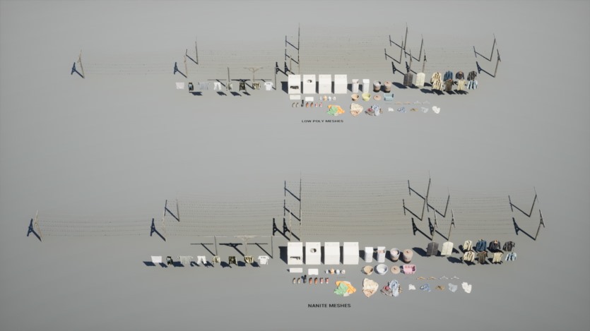 UE游戏家庭洗衣纳米机器人和低多边形道具集合 Laundry VOL.2 - Home Laundry Nanite and Low Poly UE5.1