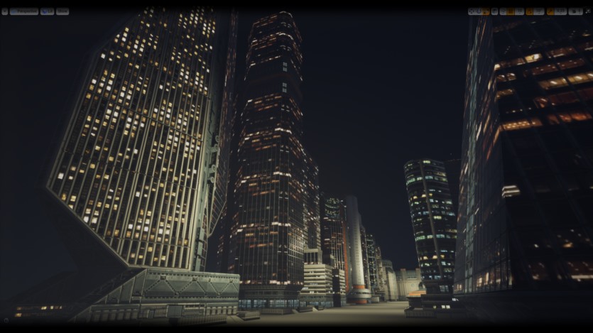 UE低多边形现代/科幻建筑模型资产 Low Poly Modern SciFi Building Models