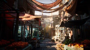 UE虚幻引擎市集街道环境套件资产 Market Street Environment Kit