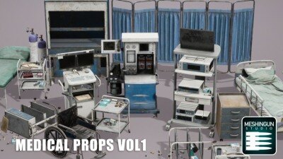 UE虚幻引擎医疗道具资产 Medical Props Vol1