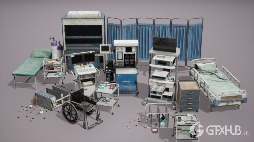 UE虚幻引擎医疗道具资产 Medical Props Vol1