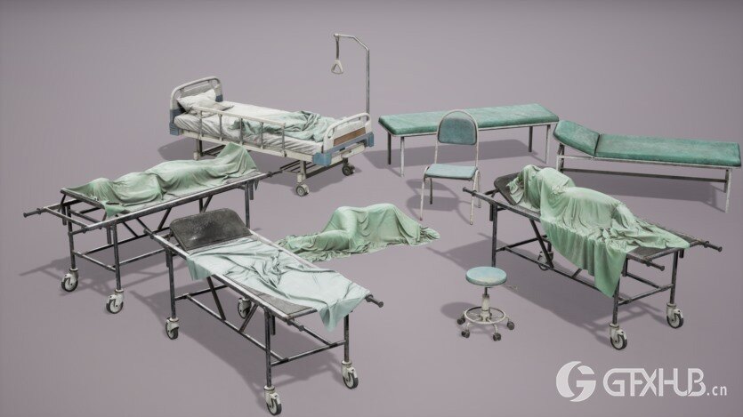 UE虚幻引擎医疗道具资产 Medical Props Vol1