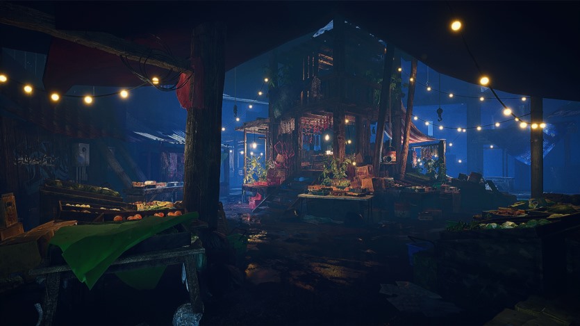 UE模块化夜市市场环境资产 Modular Night Market - Market Environment (5.0, 5.3+)