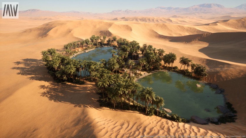UE虚幻引擎 沙丘沙漠景观资产 MW Dune Desert Landscape