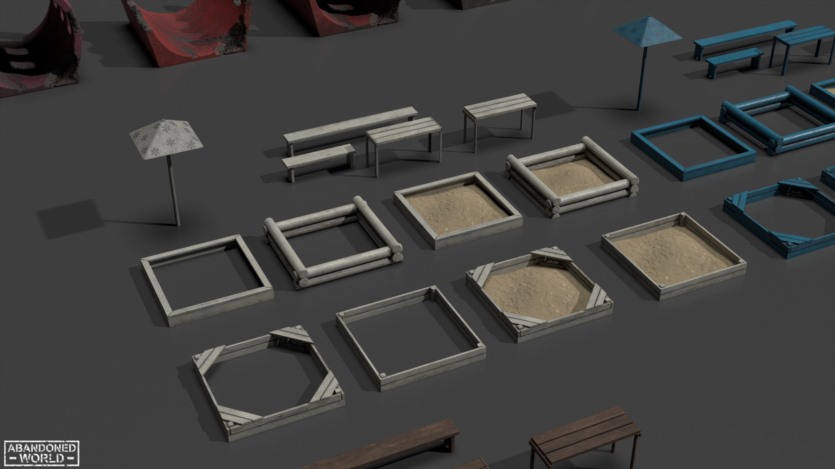UE虚幻引擎游乐场道具包 Playground Props Pack UE5.2