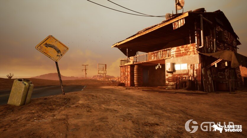 UE后世界末日沙漠环境 + ULAT（废弃沙漠/沙漠） Post Apocalyptic Desert Environment + ULAT ( Abandoned Desert / Desert )