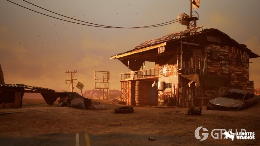 UE后世界末日沙漠环境 + ULAT（废弃沙漠/沙漠） Post Apocalyptic Desert Environment + ULAT ( Abandoned Desert / Desert )