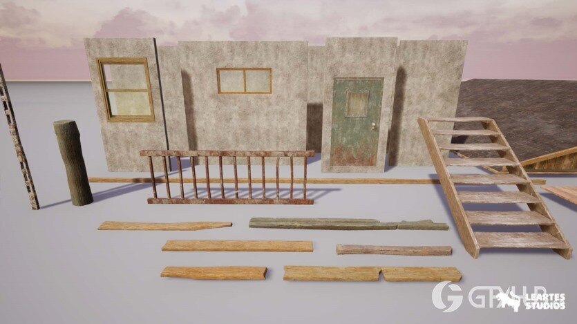 UE后世界末日沙漠环境 + ULAT（废弃沙漠/沙漠） Post Apocalyptic Desert Environment + ULAT ( Abandoned Desert / Desert )