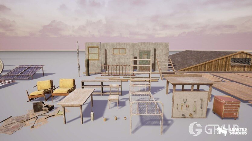 UE后世界末日沙漠环境 + ULAT（废弃沙漠/沙漠） Post Apocalyptic Desert Environment + ULAT ( Abandoned Desert / Desert )