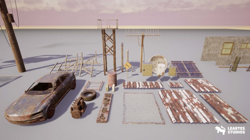 UE后世界末日沙漠环境 + ULAT（废弃沙漠/沙漠） Post Apocalyptic Desert Environment + ULAT ( Abandoned Desert / Desert )