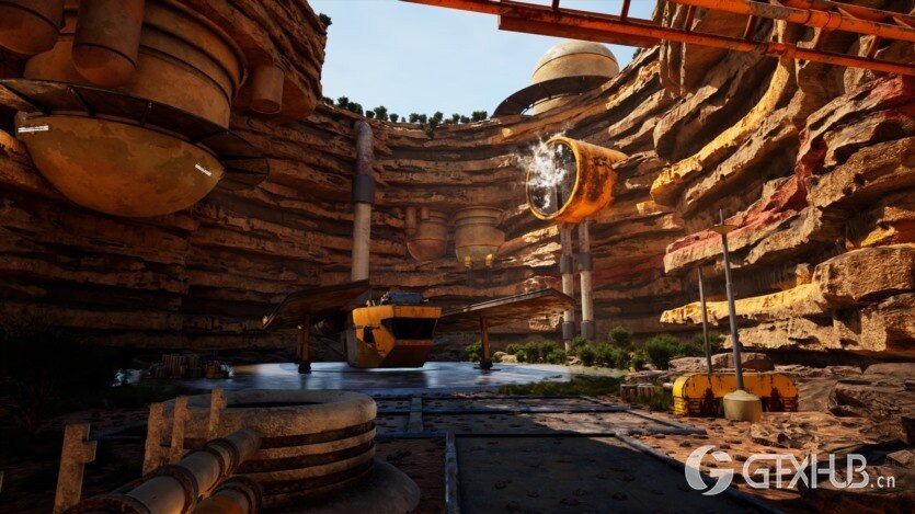 UE虚幻引擎科幻谷小镇资产 Science Fiction Valley Town 5.3