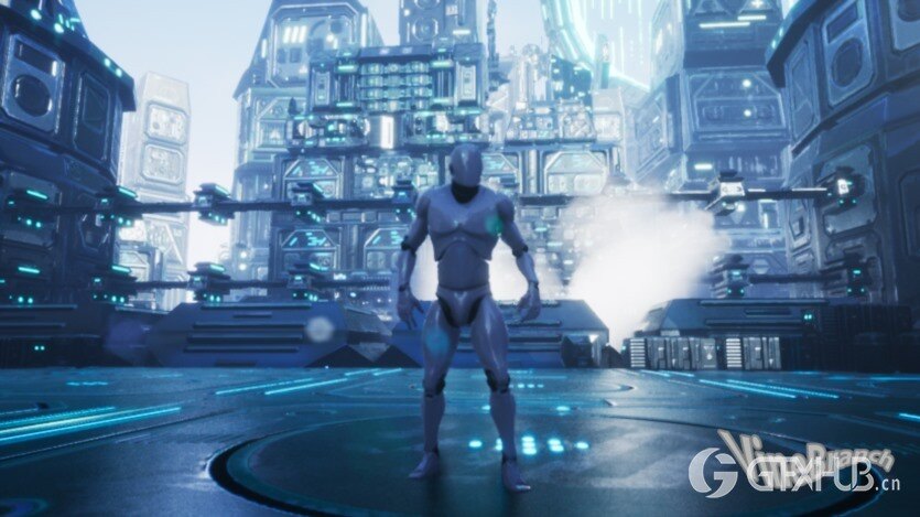 UE虚幻引擎科幻小镇资产 SCIFI TOWN UE4.27