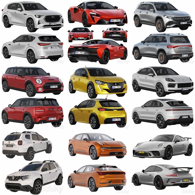 30辆3Dsky Pro汽车3D模型合集 - 20240606