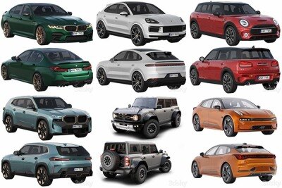 30辆3Dsky Pro汽车3D模型合集 – 20240606