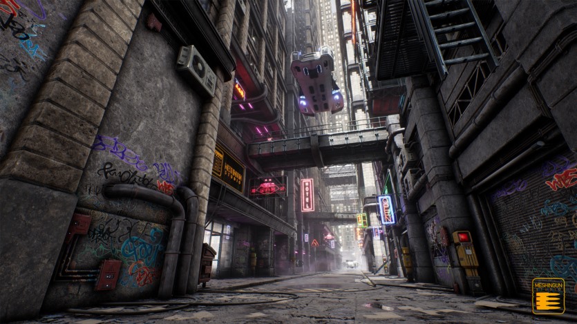 UE虚幻引擎网络城镇资产 Cyber Town Pack 5.2