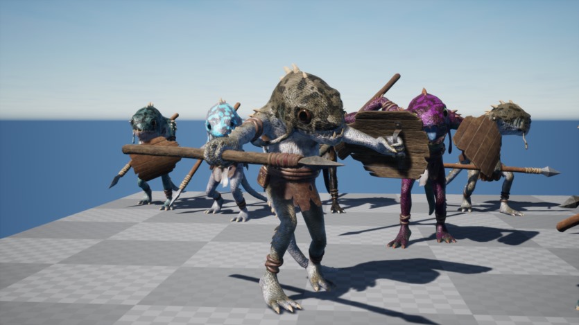 UE虚幻引擎 鱼人奇幻角色扮演游戏资产 Fish Man - Fantasy RPG