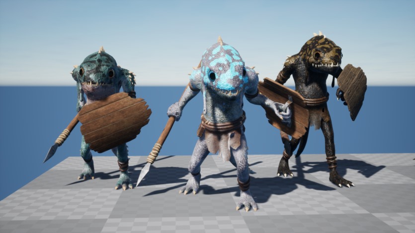 UE虚幻引擎 鱼人奇幻角色扮演游戏资产 Fish Man - Fantasy RPG