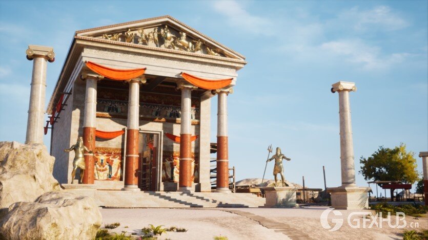 UE寺庙和村庄的希腊岛屿资产 Greek Island 5.3