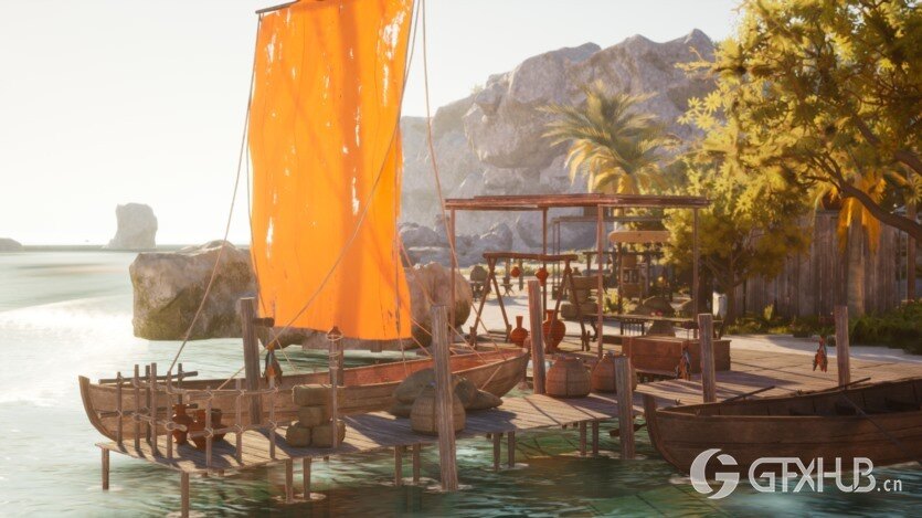 UE寺庙和村庄的希腊岛屿资产 Greek Island 5.3