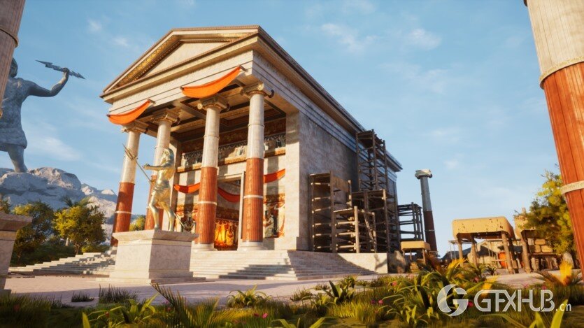 UE寺庙和村庄的希腊岛屿资产 Greek Island 5.3