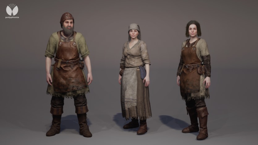 UE模块化中世纪角色 Modular Medieval NPC