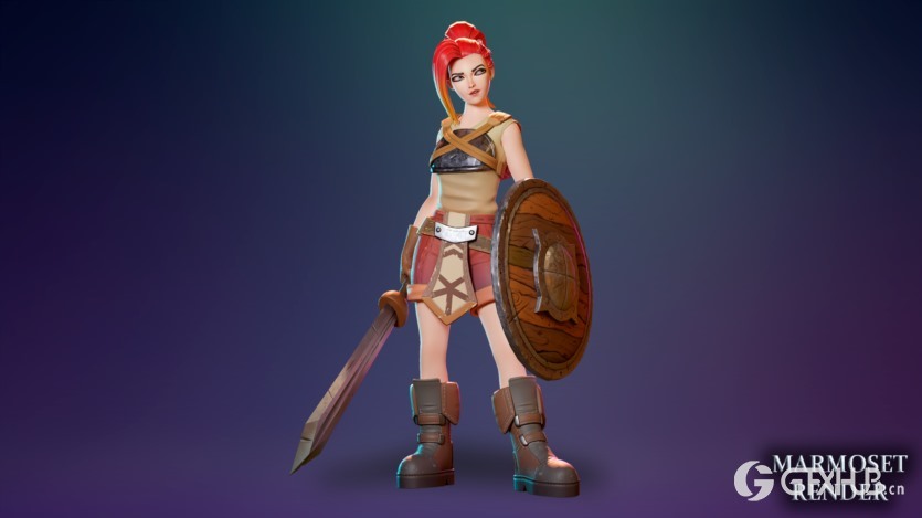UE新手女孩的3D模型角色资产 Novice Girl