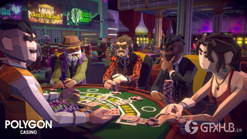 UE低多边形模块化赌场环境和角色 POLYGON Casino - Low Poly Modular Environment and Characters