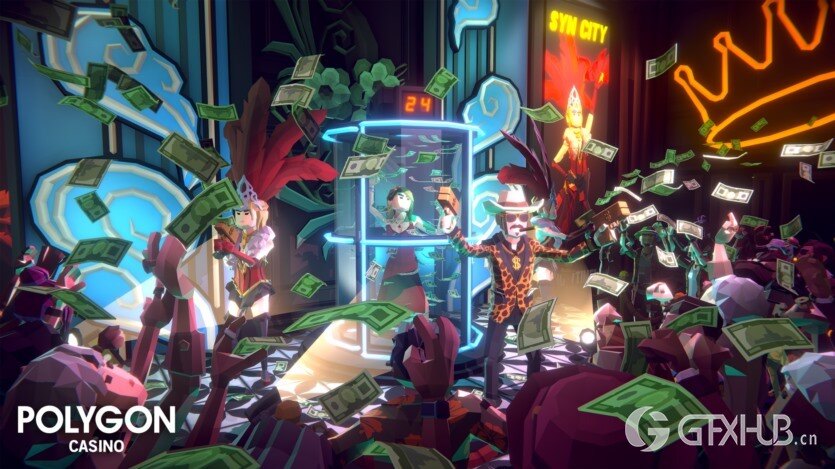 UE低多边形模块化赌场环境和角色 POLYGON Casino - Low Poly Modular Environment and Characters