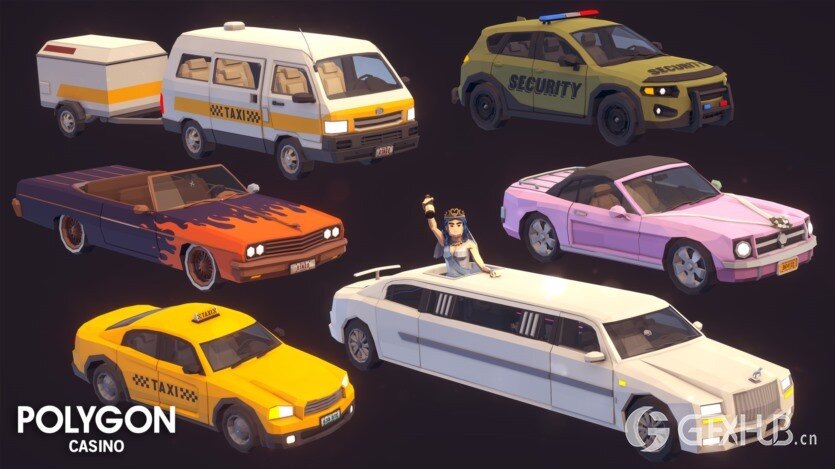 UE低多边形模块化赌场环境和角色 POLYGON Casino - Low Poly Modular Environment and Characters