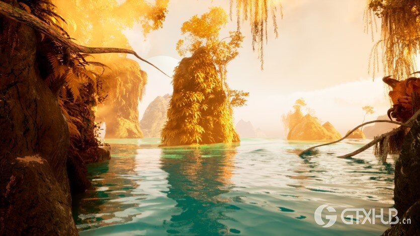 UE5 详细的外星热带岛屿 Tropical Alien World