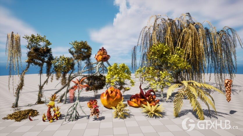 UE5 详细的外星热带岛屿 Tropical Alien World