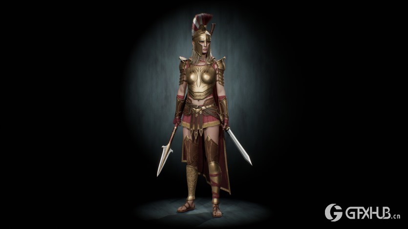 UE虚幻引擎斯巴达女性角色 Woman Base Sparta # 1 4.27