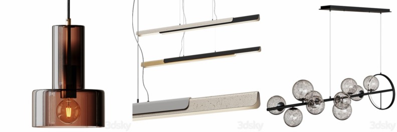 3DSky Pro 沙发椅子灯具床具3D模型合辑2024年6月第2季 | 410套 | 20.9GB
