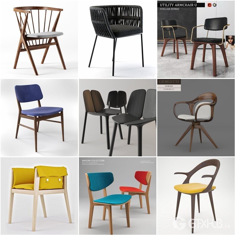 3DSky Pro 沙发椅子灯具装饰3D模型合辑2024年6月第3季 | 440套 | 20.4GB