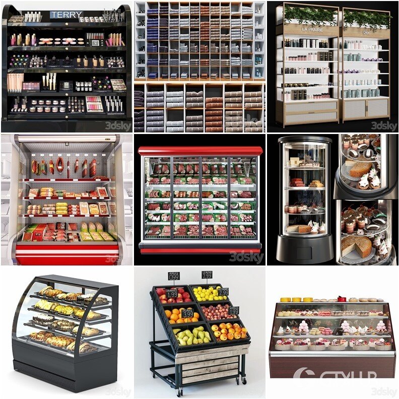 3DSky Pro 沙发椅子灯具装饰3D模型合辑2024年6月第3季 | 440套 | 20.4GB