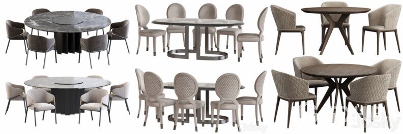 3DSky Pro 沙发椅子灯具装饰3D模型合辑2024年6月第3季 | 440套 | 20.4GB