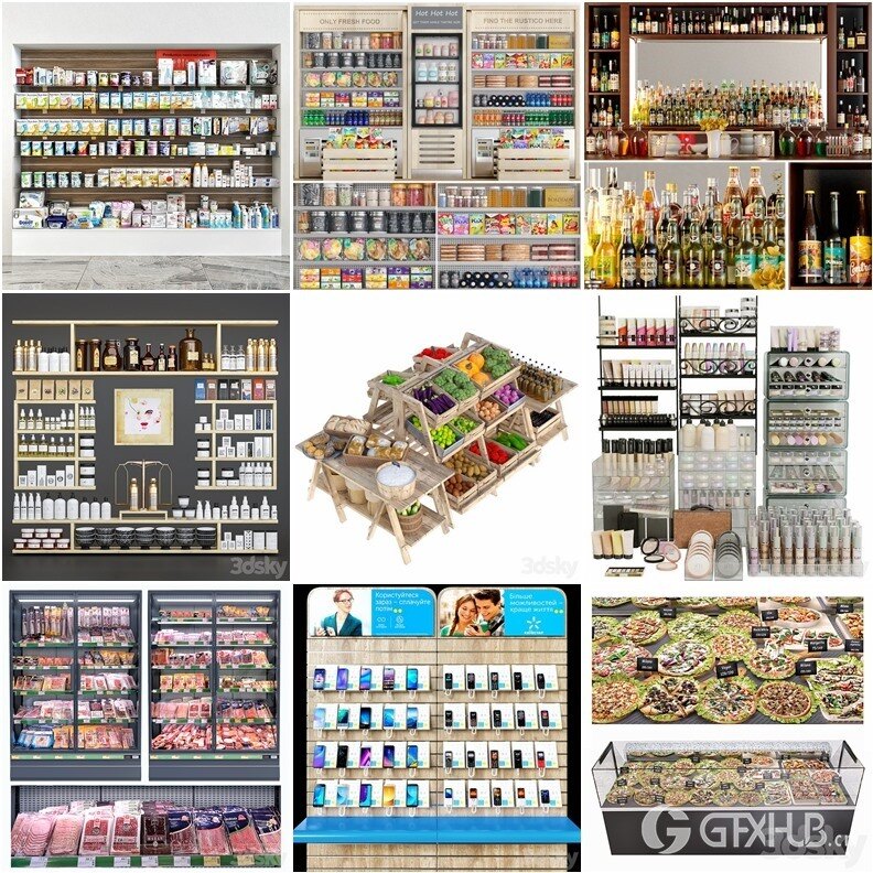 3DSky Pro 沙发椅子灯具装饰3D模型合辑2024年6月第3季 | 440套 | 20.4GB