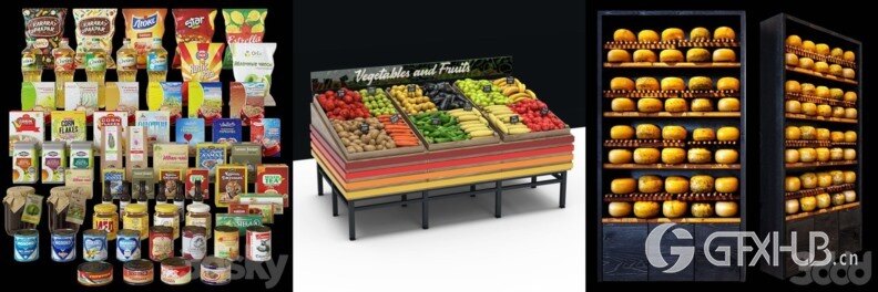 3DSky Pro 沙发椅子灯具装饰3D模型合辑2024年6月第3季 | 440套 | 20.4GB