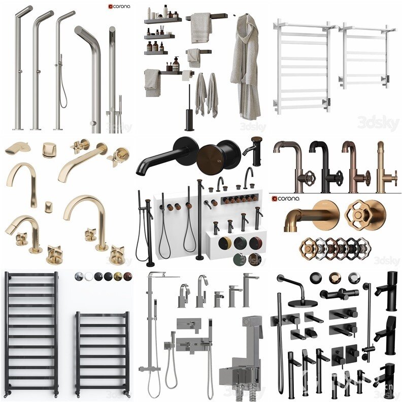 3DSky Pro 沙发椅子灯具装饰3D模型合辑2024年6月第3季 | 440套 | 20.4GB