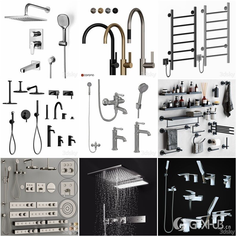 3DSky Pro 沙发椅子灯具装饰3D模型合辑2024年6月第3季 | 440套 | 20.4GB