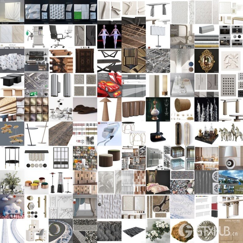 3DSky Pro 沙发椅子灯具装饰3D模型合辑2024年6月第3季 | 440套 | 20.4GB