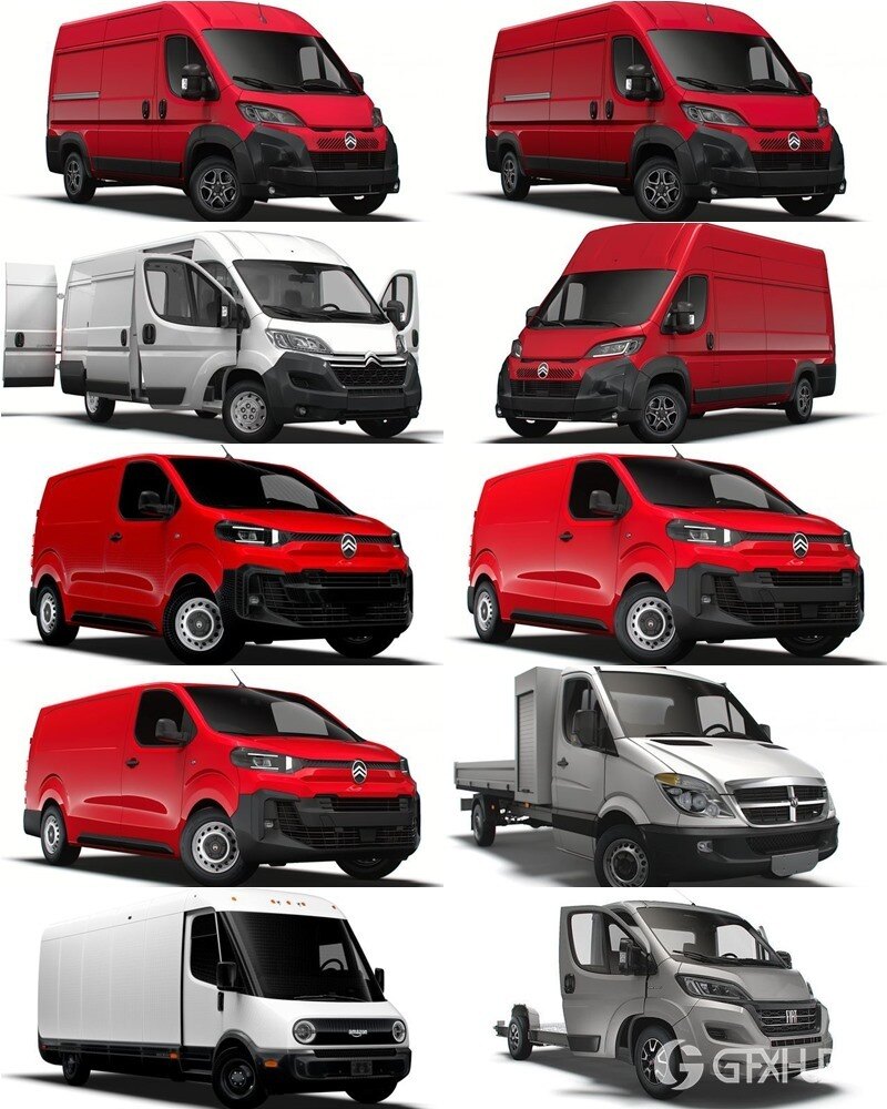 50套雪铁龙菲亚特福特汽车3D模型合集 - 20240624