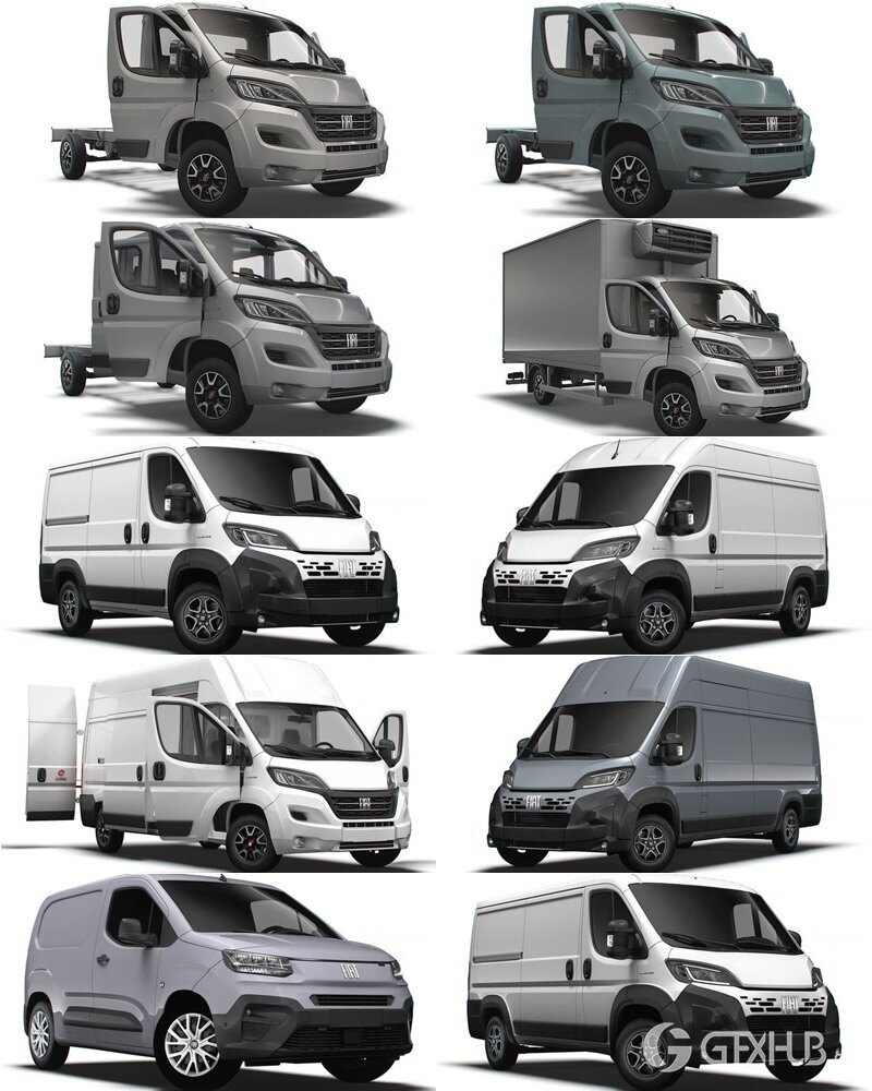 50套雪铁龙菲亚特福特汽车3D模型合集 - 20240624