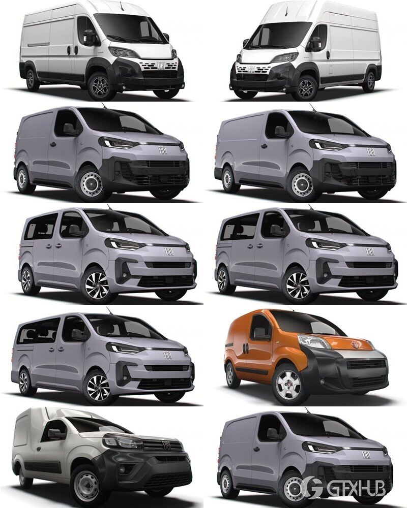 50套雪铁龙菲亚特福特汽车3D模型合集 - 20240624