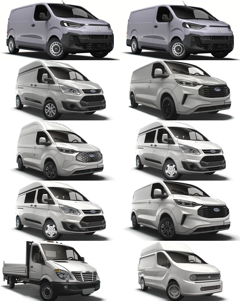 50套雪铁龙菲亚特福特汽车3D模型合集 - 20240624