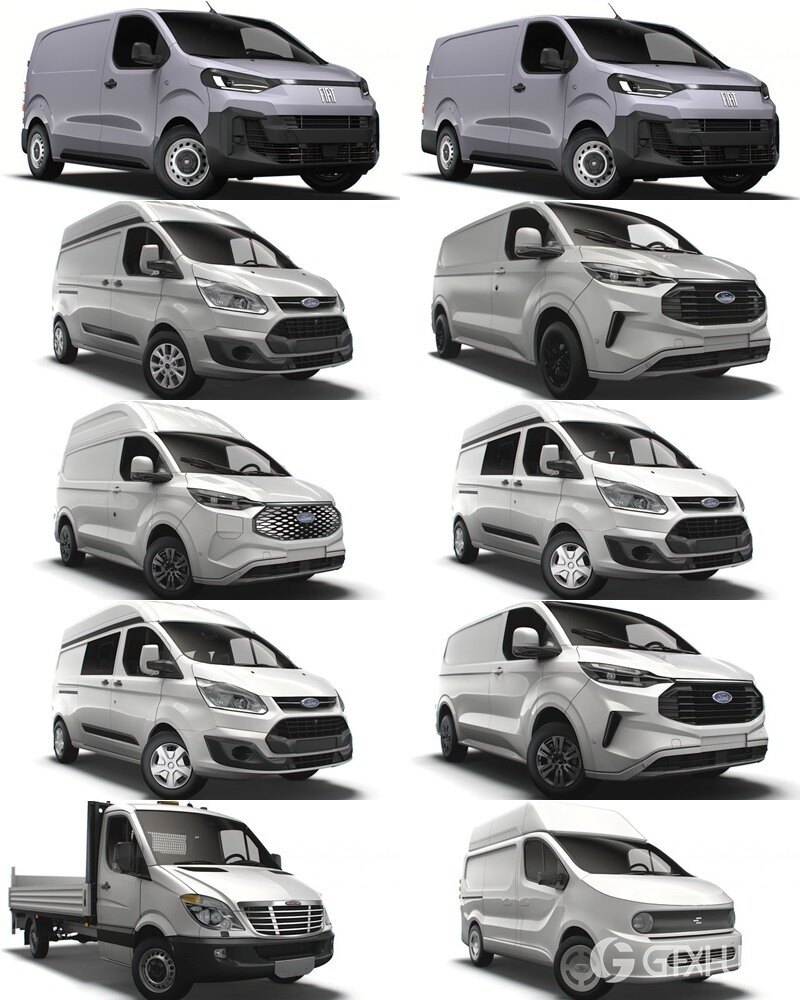 50套雪铁龙菲亚特福特汽车3D模型合集 - 20240624