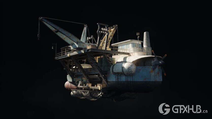 天空之城未来奇幻建筑3D模型 Kitbash3D – City in the Sky