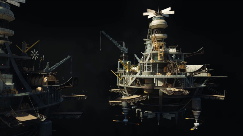 天空之城未来奇幻建筑3D模型 Kitbash3D – City in the Sky