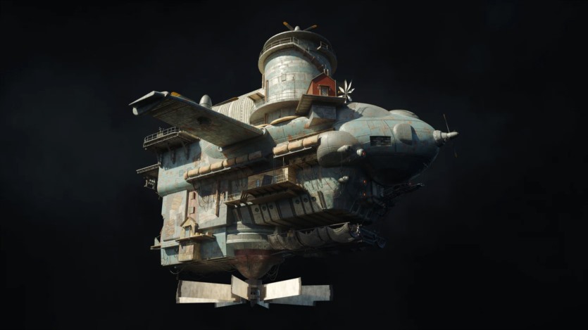 天空之城未来奇幻建筑3D模型 Kitbash3D – City in the Sky